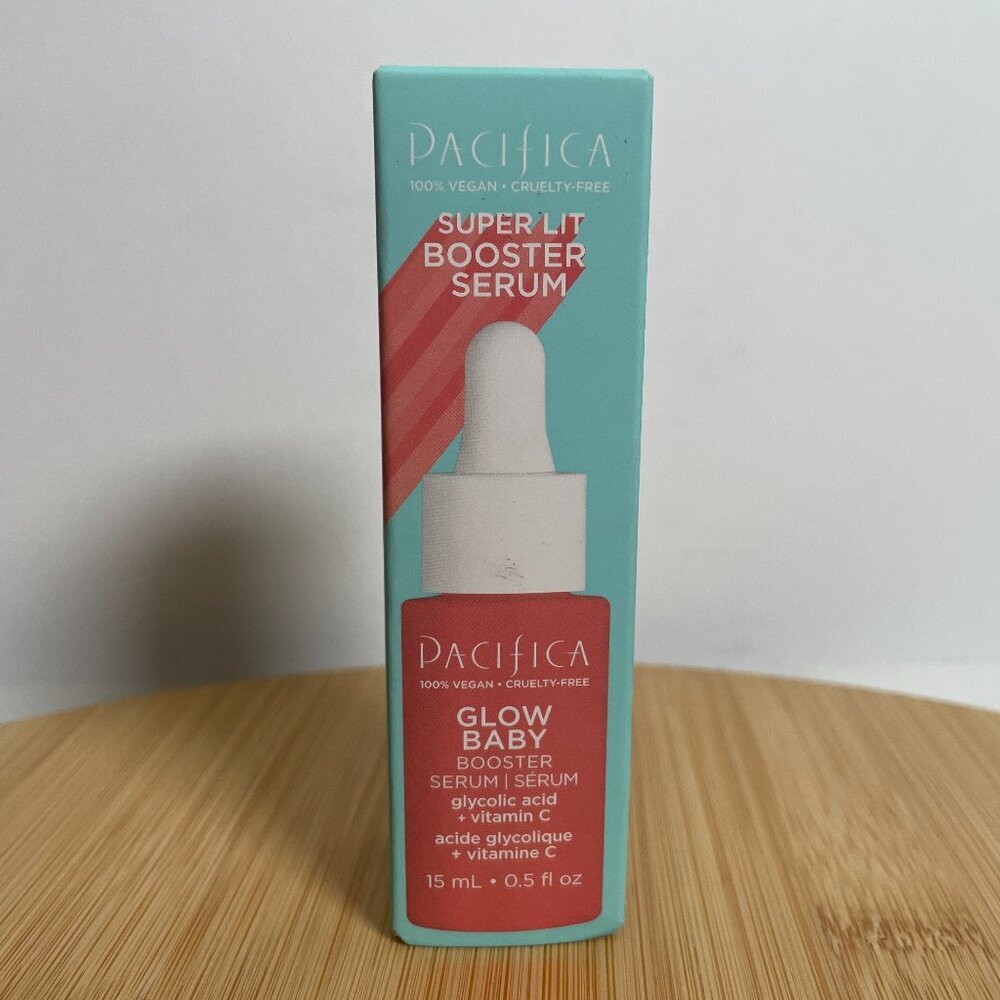 Pacifica Super Lit Booster Serum Glow Baby Vitamin C Travel Size 0.5 fl oz/15ml